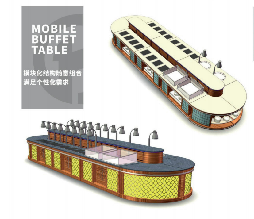 Commercial Buffet Table 