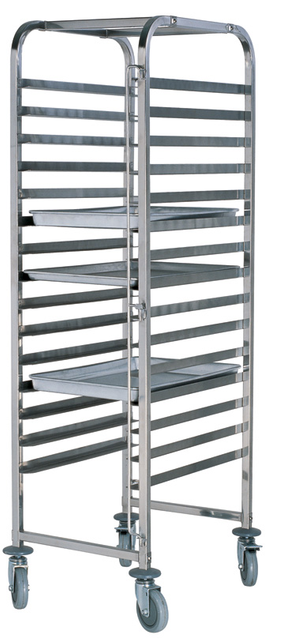 Stainless Steel Single-Line Tray Trolley