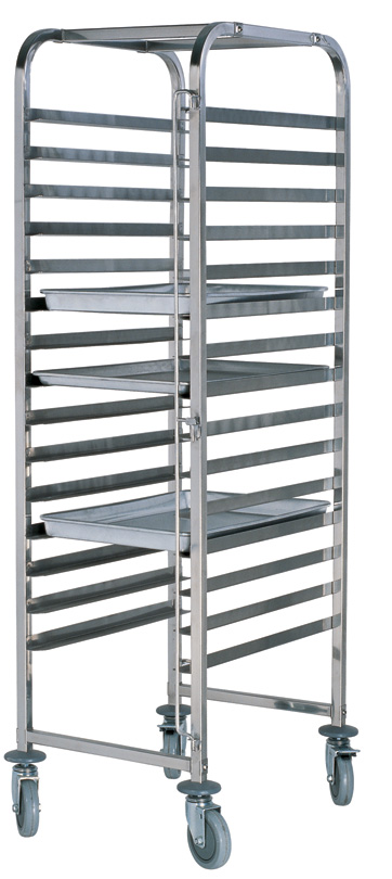 Stainless Steel Single-Line Tray Trolley