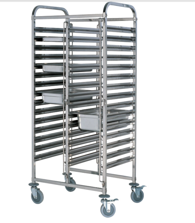 Stainless Steel Single-Line Tray Trolley