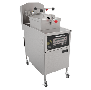 Electric open fryer（double-cylinder，With oil filter）