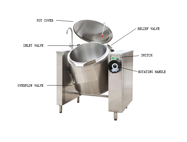 Tilting Steam Kettle Stockpot